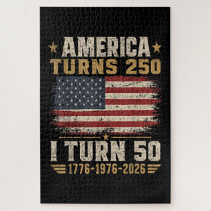 America Turns 250 I Turn 50 Jigsaw Puzzle