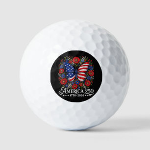 America US Flag 250 1776 2026 250th Anniversary 4t Golf Balls
