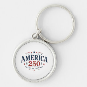 America USA 250th, 250 Years of Freedom Key Ring
