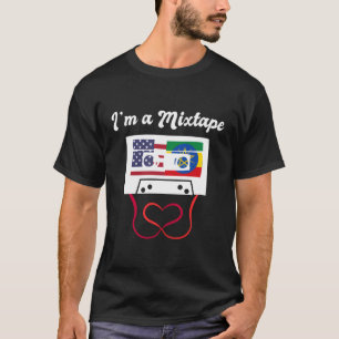 America Usa American Ethiopia Ethiopian Mixed Dna  T-Shirt