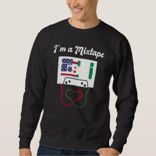 America USA American Nigeria Nigerian Melanin Mixe Sweatshirt