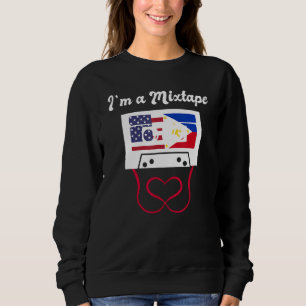 America USA American Philippines Filipino Mixed DN Sweatshirt