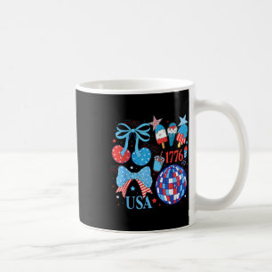 America Usa Coquette 4th Of July Independence Day  Coffee Mug