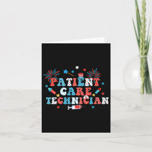 America Usa Fireworks Patient Care Technician 4th  Card