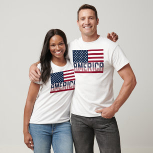 America USA Flag 4th Of July Independence Day T-Shirt