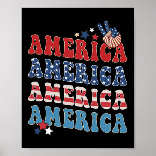 America Usa Fourth Of July 4th For Men Womens And Poster