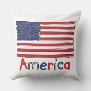 America USA KIDS Flag Cushion