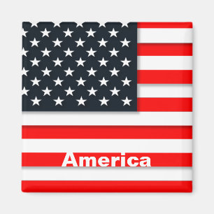 America Vintage Travel Tourism Magnet