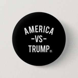 America Vs Trump - America Versus Trump _3 6 Cm Round Badge