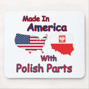 America With Polish Parts Mouse Pad