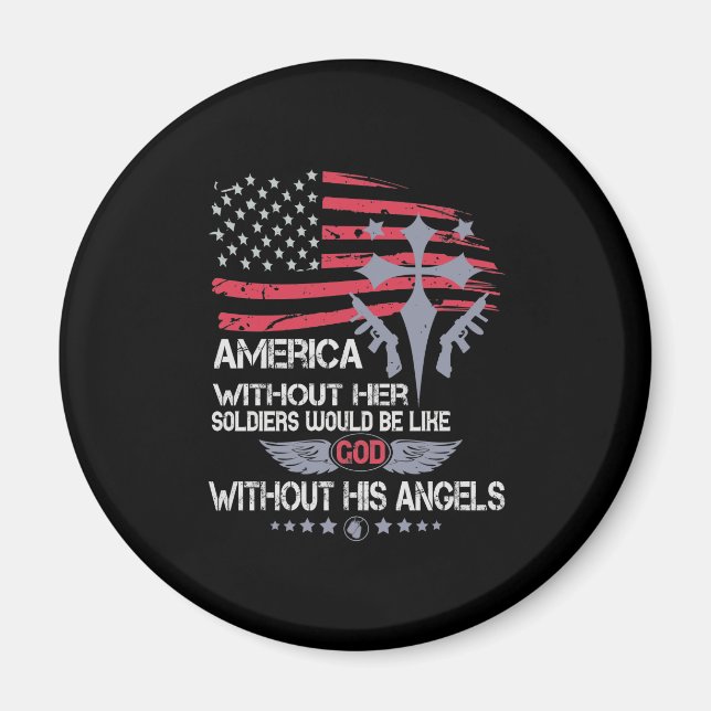 America Without Her Soldiers Magnet (Front)
