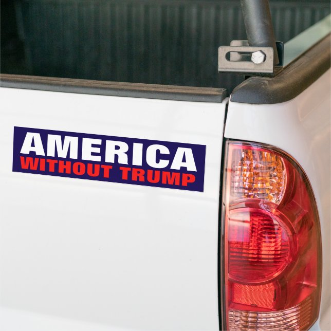 America without Trump bumper sticker (On Truck)