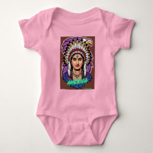 America Women  Baby Bodysuit