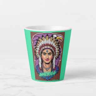 America Women Latte Mug
