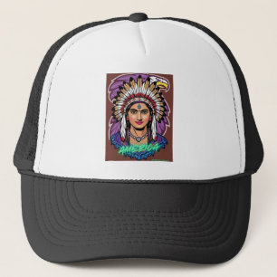 America Women  Trucker Hat