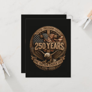 American 1776 2026 250th 4th July Independence Day Invitation