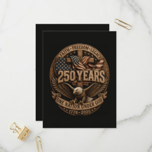 American 1776 2026 250th 4th July Independence Day Invitation Postcard