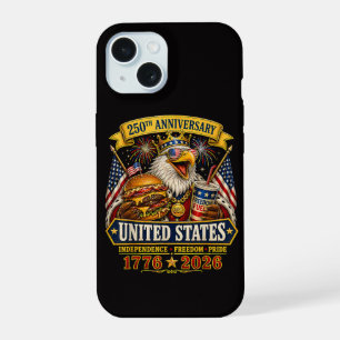 American 1776 2026 250th 4th July Independence Day iPhone 15 Case