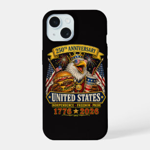 American 1776 2026 250th 4th July Independence Day iPhone 15 Case