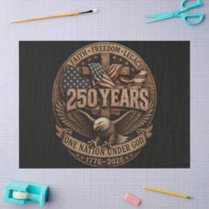 American 1776 2026 250th 4th July Independence Day Tissue Paper