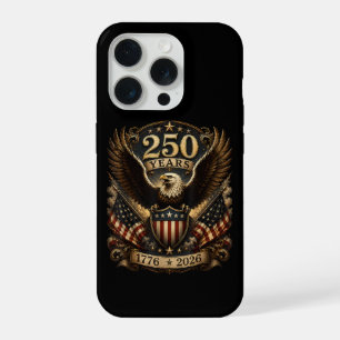 American 1776 2026 250th 4th July Patriotic Eagle iPhone 15 Pro Case