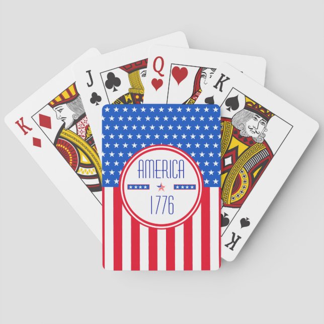 American 1776 patriotic Classic Playing Cards (Back)