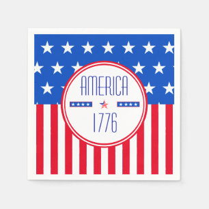 American 1776 patriotic  napkin