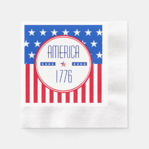 American 1776 patriotic  napkin