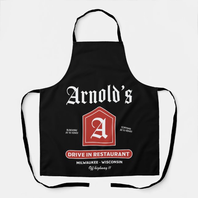 American 1950's Diner Apron (Front)