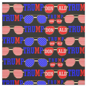 American 2020 power president Donald Trump pattern Fabric