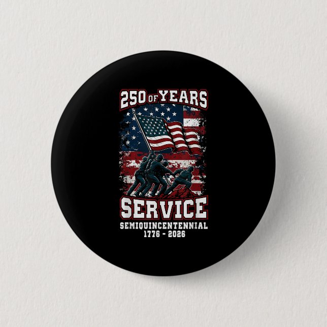 American 250th Anniversary Celebration 250 Years U 6 Cm Round Badge (Front)