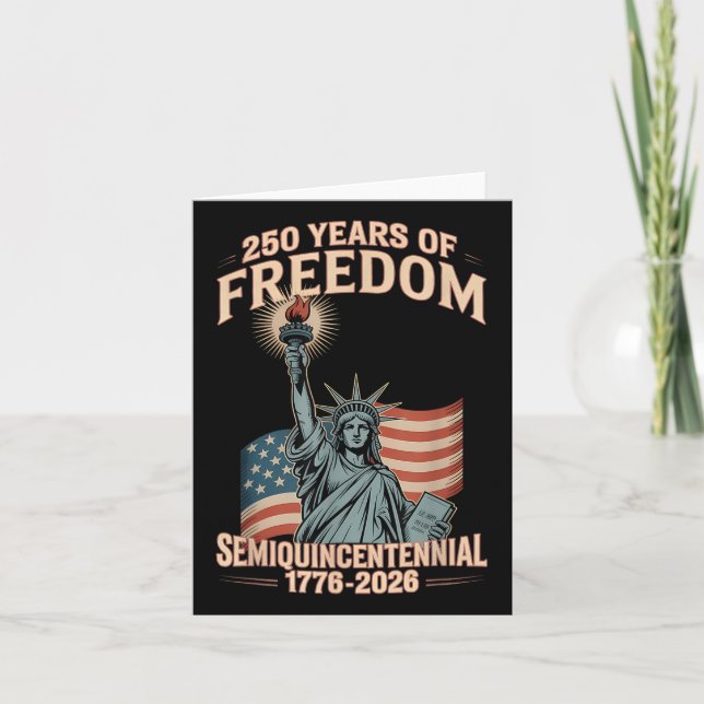 American 250th Anniversary Celebration 250 Years U Card (Front)