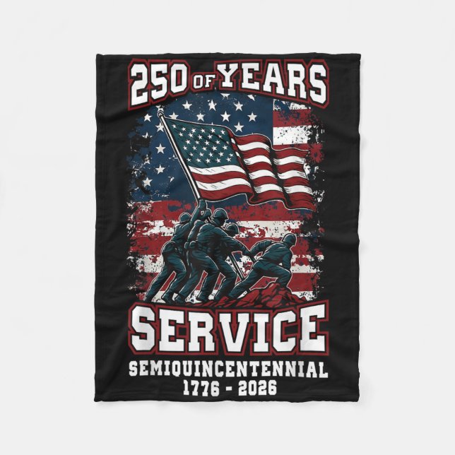 American 250th Anniversary Celebration 250 Years U Fleece Blanket (Front)