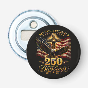 American 250th Anniversary Patriotic USA 4th July Bottle Opener