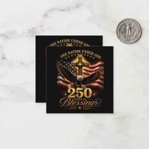 American 250th Anniversary Patriotic USA 4th July Card