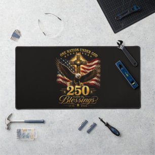 American 250th Anniversary Patriotic USA 4th July Desk Mat