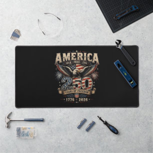 American 250th Anniversary Patriotic USA 4th July Desk Mat