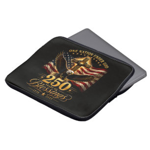 American 250th Anniversary Patriotic USA 4th July Laptop Sleeve