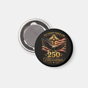 American 250th Anniversary Patriotic USA 4th July Magnet
