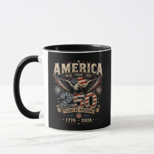 American 250th Anniversary Patriotic USA 4th July Mug