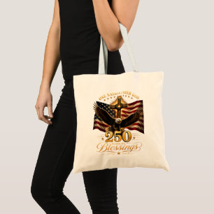 American 250th Anniversary Patriotic USA 4th July Tote Bag