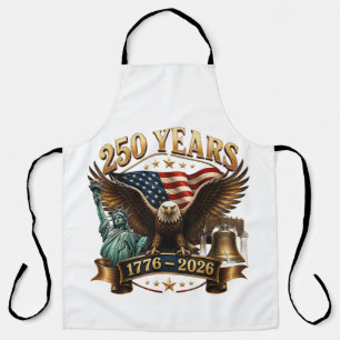 American 250th Anniversary USA Patriotic 4th July Apron