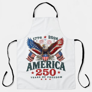 American 250th Anniversary USA Patriotic 4th July Apron