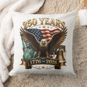American 250th Anniversary USA Patriotic 4th July Cushion