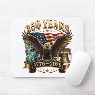 American 250th Anniversary USA Patriotic 4th July Mouse Pad
