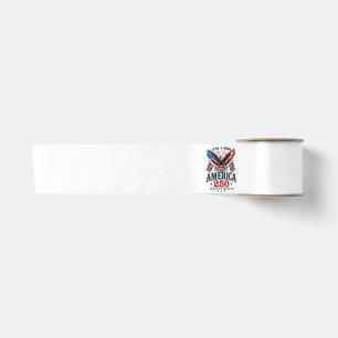American 250th Anniversary USA Patriotic 4th July Satin Ribbon
