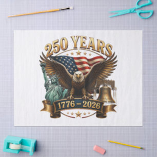 American 250th Anniversary USA Patriotic 4th July Tissue Paper
