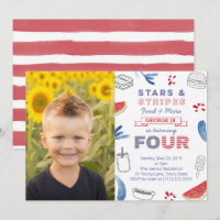 American 4th Birthday Cookout Birthday Party