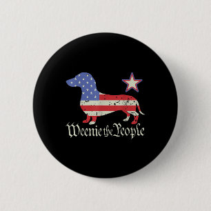 American 4th Of July Dachshund Lover Shirt Weenie  6 Cm Round Badge
