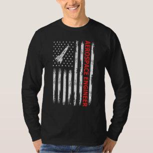 American Aerospace Engineer USA Flag T-Shirt